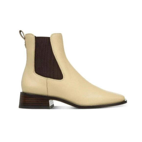 Sam Edelman Womens Thelma Leather Square Toe Ankle Boots
